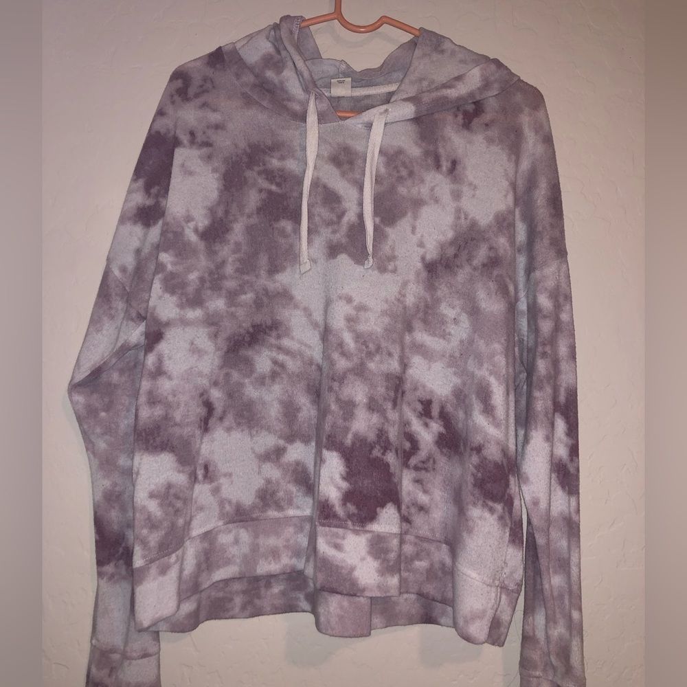 Women’s Tie dye purple/white hoodie